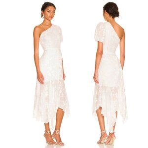 New! ASTR the Label Santorini One Shoulder Floral Midi Dress Small 26647